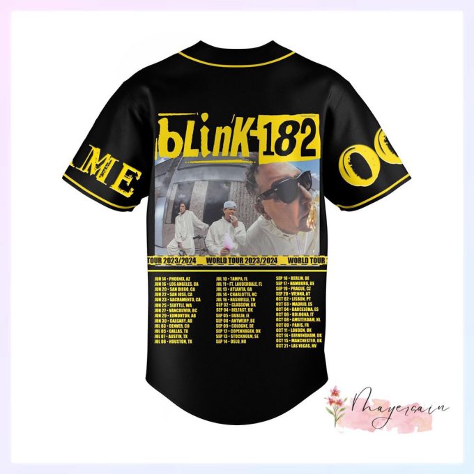 B182 Baseball Jersey, Custom B182 Band Jersey Shirt 2