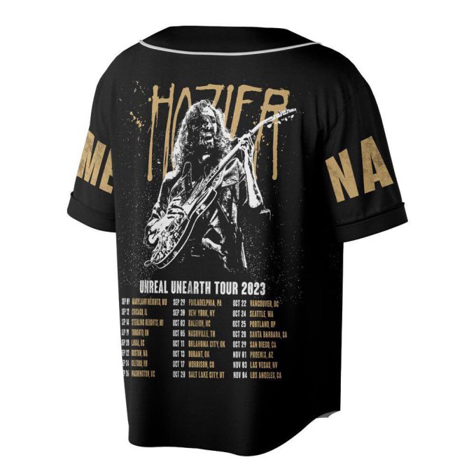 Custom Name Hozier 2023 Tour Baseball Jersey 2