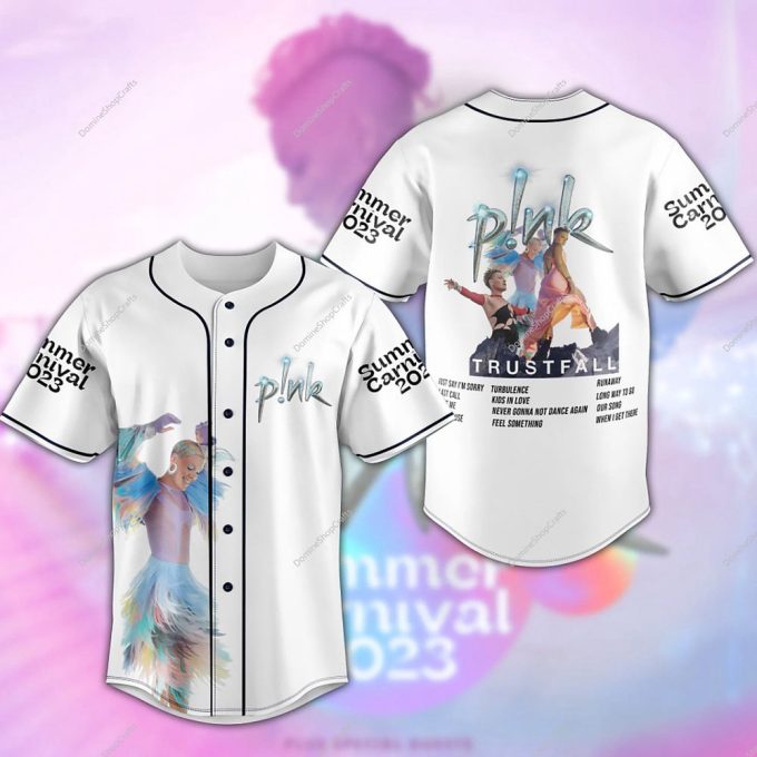 P!Nk Summer Carnival 2023 Baseball Jersey, Personalized Baseball Jersey