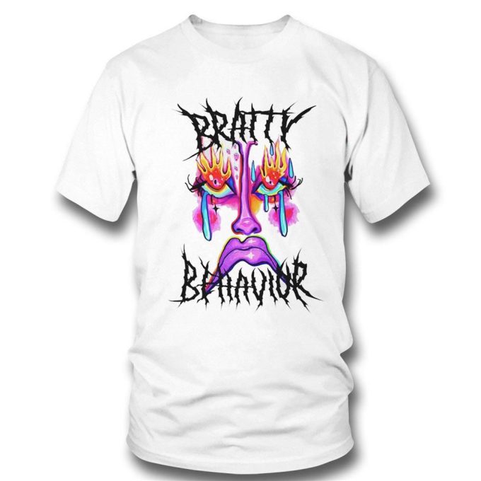 Official Bratty Behavior Face Art T-Shirt For Men Women Gift For Men And Women 2