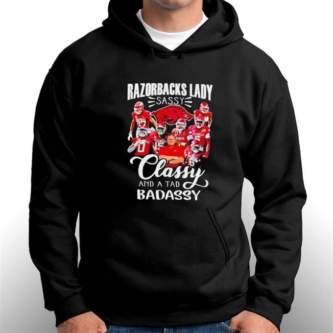 Official Razorbacks Lady Sassy Classy And A Tad Badass T-Shirt Ladies Tee For Men And Women Gift For Men Women 3