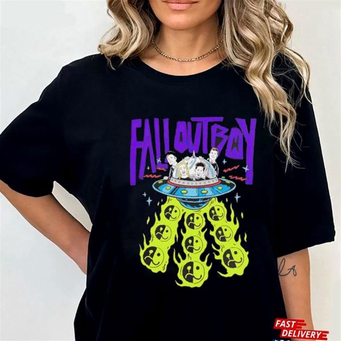 Official Fall Out Boy Unisex Ufo So Much For Stardust Tour T-Shirt Ladies Tee For Men And Women Gift For Men Women 7