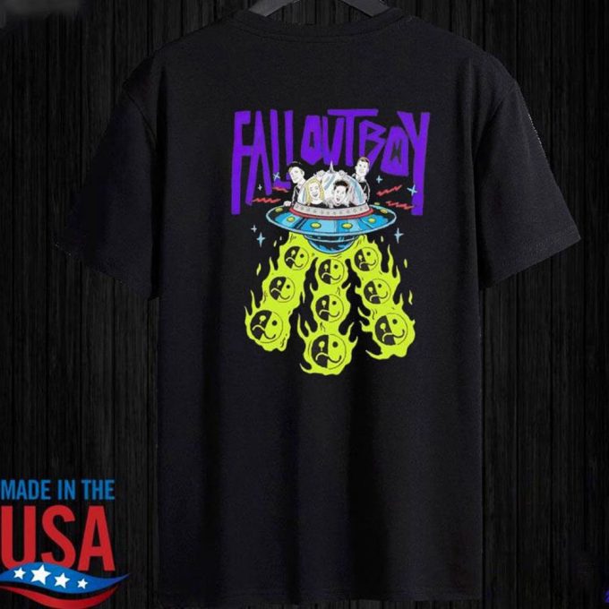 Official Fall Out Boy Unisex Ufo So Much For Stardust Tour T-Shirt Ladies Tee For Men And Women Gift For Men Women 4