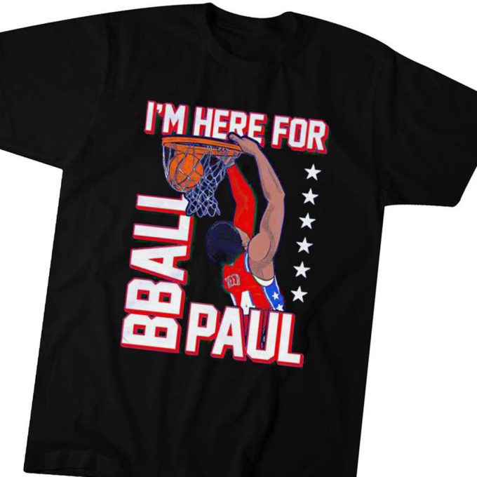 Official Im Here For Bball Paul Reed Gift For Men Women 1