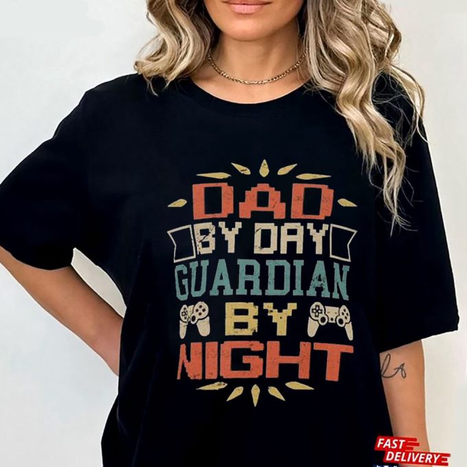 Official Dad By Day Guardian By Night T-Shirt For Men And Women Gift For Men Women 8