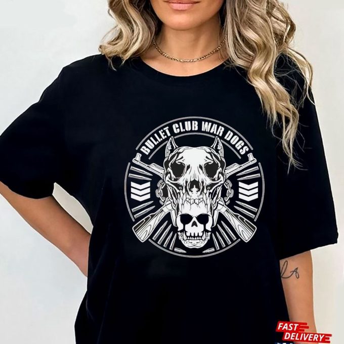 Bullet Club War Dogs Skull T-Shirt Hoodie Gift For Men And Women 8