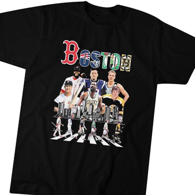 Boston Sports Abbey Road Teams Players Signatures T-Shirt Hoodie 1