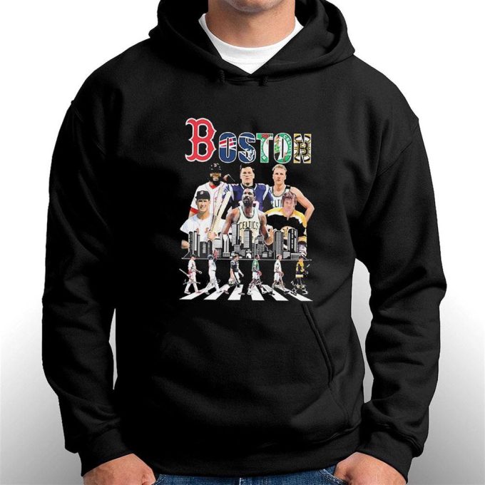 Boston Sports Abbey Road Teams Players Signatures T-Shirt Hoodie 10