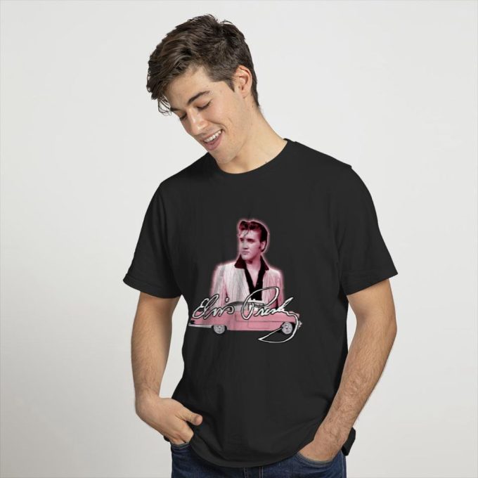 Elvis Pink Classic Car Women'S T-Shirt For Men And Women 2