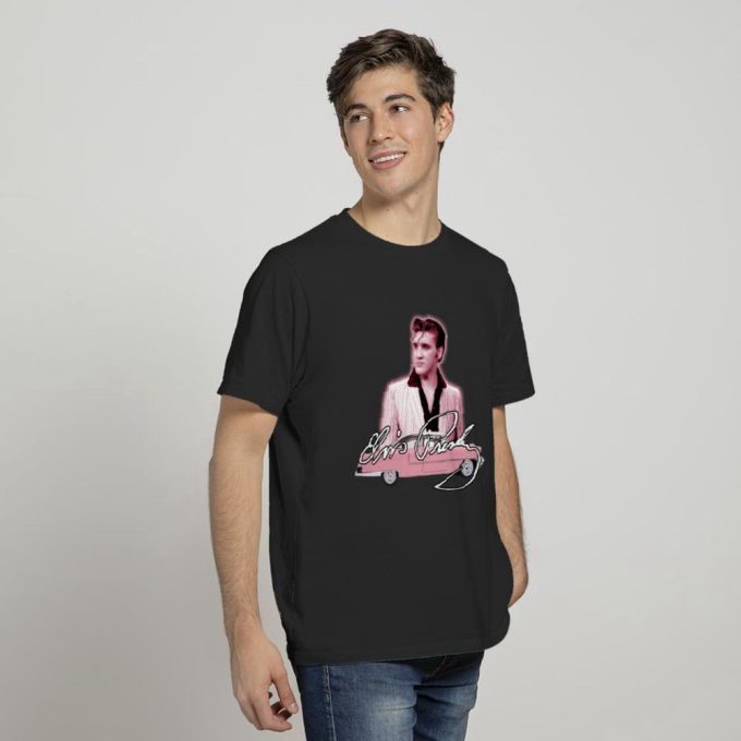 Elvis Pink Classic Car Women'S T-Shirt For Men And Women 1