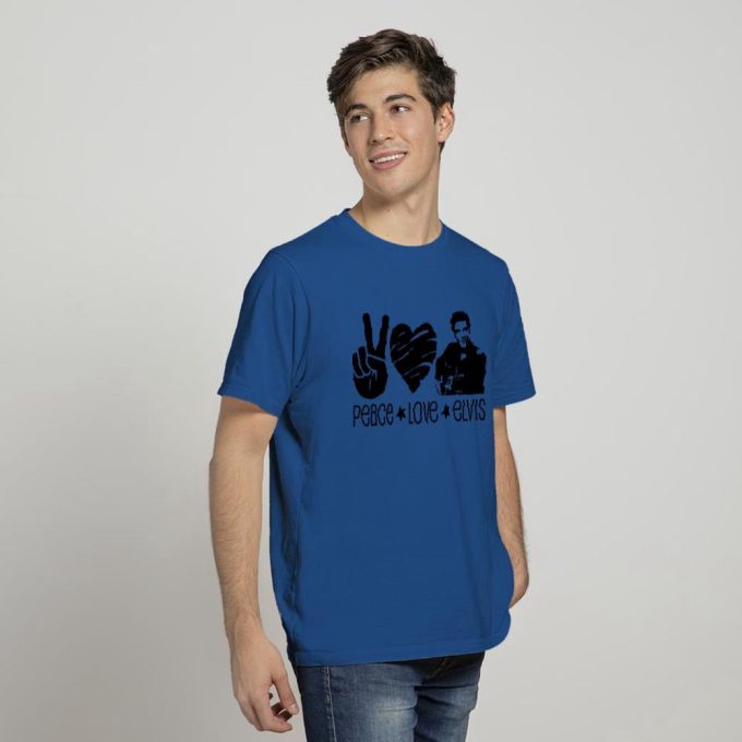 Peace Love Elvis T-Shirt For Men And Women 1