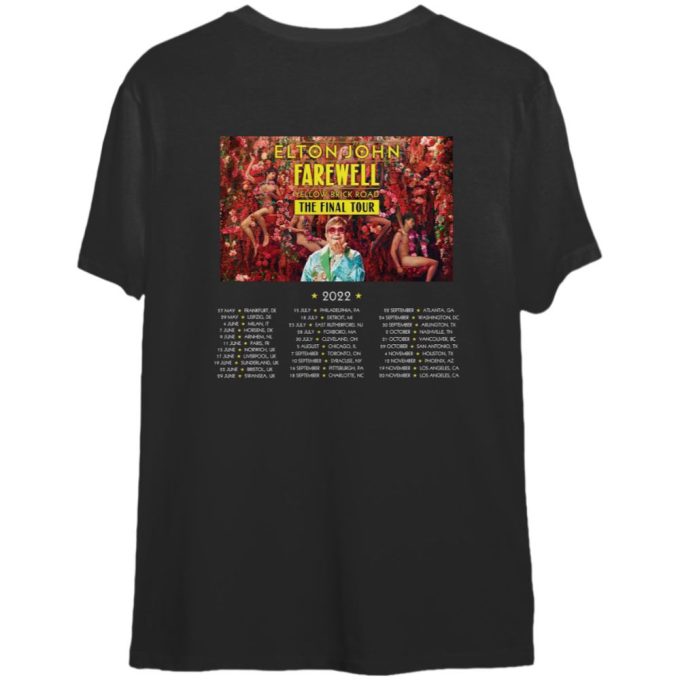 Elton John Farewell Tour 2024 North America New Dates Shirt Gift For Men And Women 2