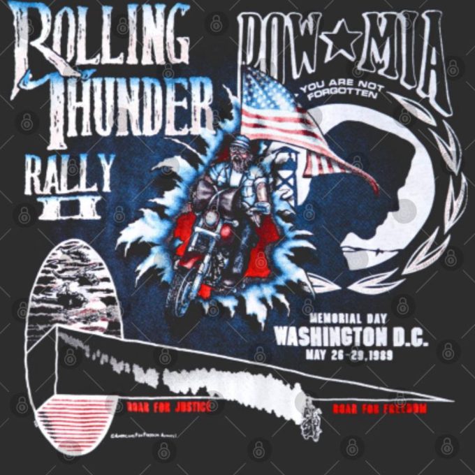 Vintage 1989 Rolling Thunder Rally Pow Mia Shirt Gift For Men And Women 3