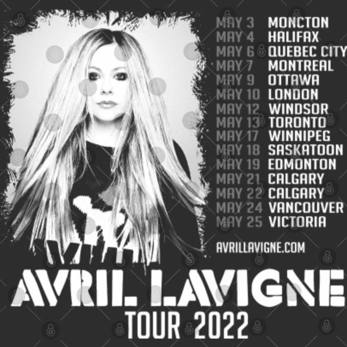 Avril Lavigne Tour 2024, Avril Lavigne 'Bite Me 2024 Canada Tour' Gift For Men And Women 4