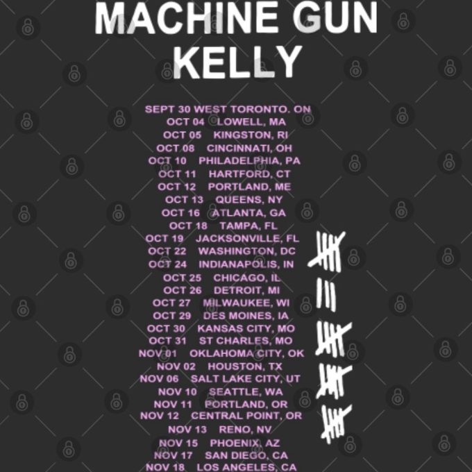 The Justin Bieber Big Tour Machine Gun Kelly Shirt Gift For Men And Women 4