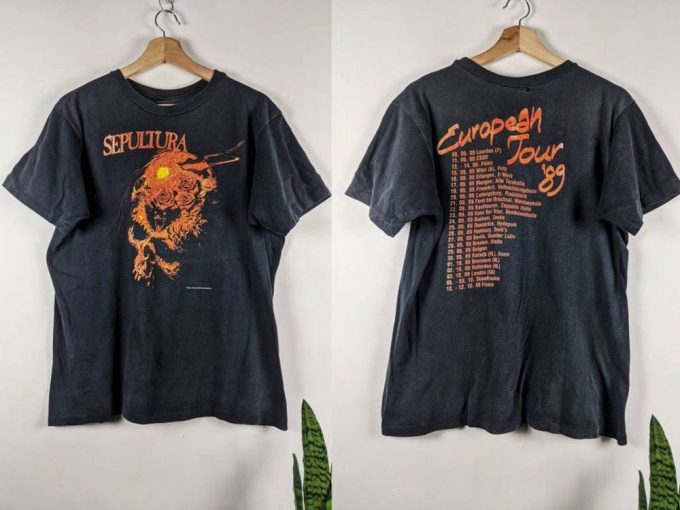 Vintage Sepultura Merch 1989 Beneath The Remains Tour Single Stitch Gift For Men And Women 5
