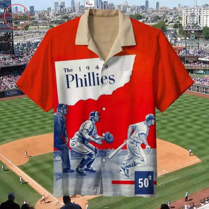 1949 Philadelphia Phillies Hawaiian Shirt 1