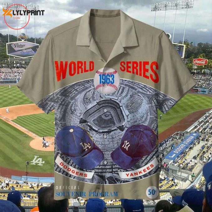 1963 Los Angeles Dodgers Retro Hawaiian Shirt Gift For Fans 1