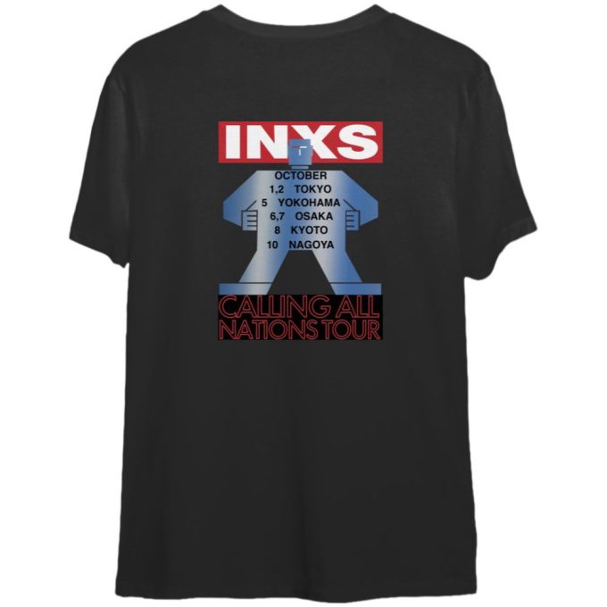 1988 Inxs Calling All Nations Tour Shirt, Inxs Japan Tour 1988 T-Shirt 2