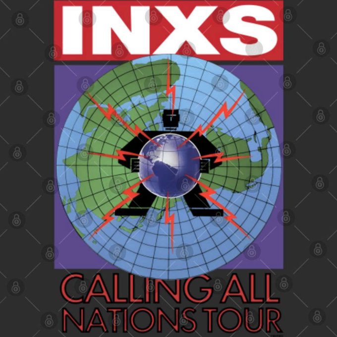 1988 Inxs Calling All Nations Tour Shirt, Inxs Japan Tour 1988 T-Shirt 3