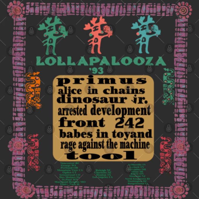 1993 Lollapalooza Tee Gift For Women And Men 4