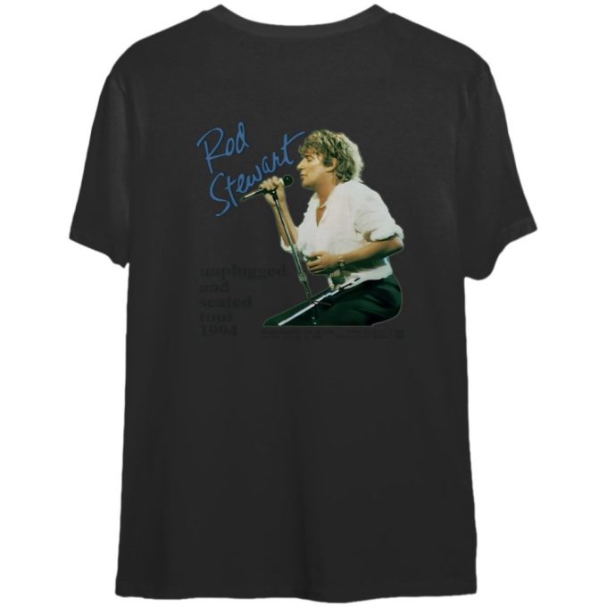 1994 Rod Stewart Unplugged And Seated Tour T-Shirt, Rod Stewart Unplugged Tour '94 T-Shirt 2