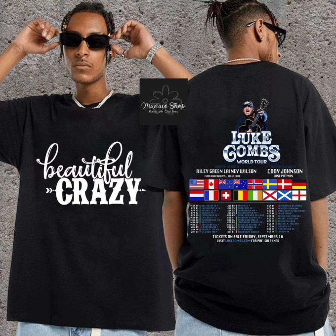 2 Sides Beautiful Crazy Lukee Comb T-Shirt: Stylish And Unique Fashion Statement 3