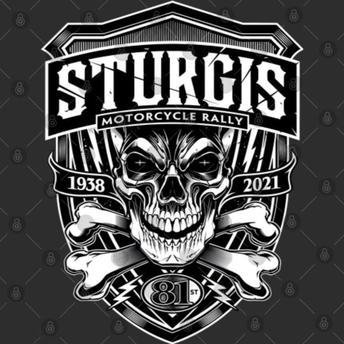 2021 Sturgis Motorcycle Rally 81St Anniversary Skull Gift For Men And Women 3