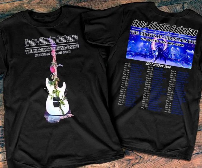 2022 Trans-Siberian Orchestra The Ghosts Of Christmas Eve Winter Tour T-Shirt 5