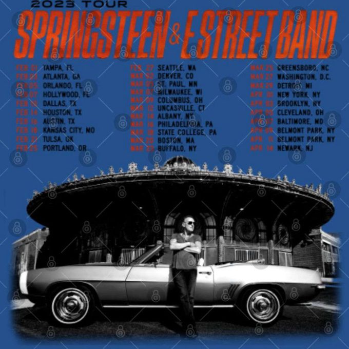 2023 Bruce Springsteen &Amp; E Street Band Tour Shirt – Authentic Springsteen Fan Tee 4