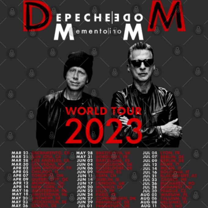 2023 Depeche Mode Memento Mori World Tour T-Shirt 4