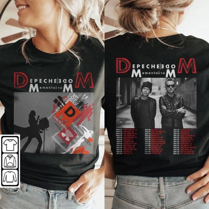 2023 Depeche Mode Memento Mori World Tour T-Shirt - Official Depeche Mode Tour 2023 Shirt 5