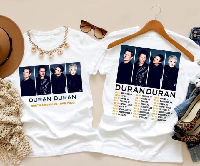 2023 Duran Duran North American Tour T-Shirt, Duran Duran Future Past 2023 Tour T-Shirt 5