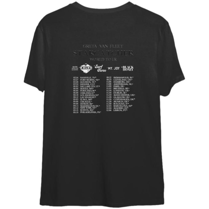 2023 Greta Van Fleet Starcatcher World Tour T-Shirt, Greta Van Fleet Tour 2023 T-Shirt 2