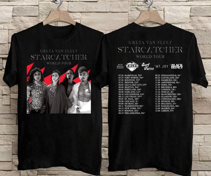 2023 Greta Van Fleet Starcatcher World Tour T-Shirt, Greta Van Fleet Tour 2023 T-Shirt 5