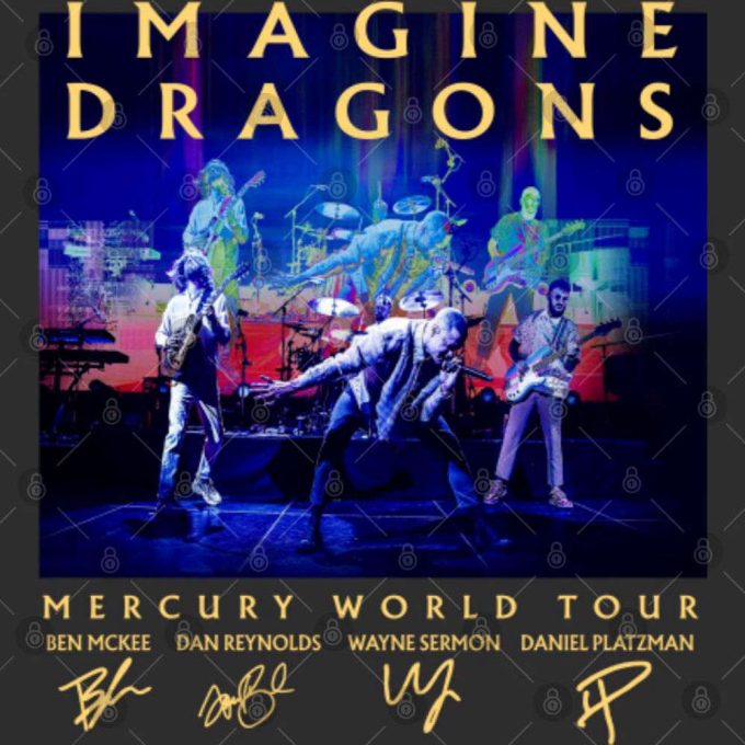 2023 Imagine Dragons Mercury World Tour Shirt, Imagine Dragons T Shirt 3