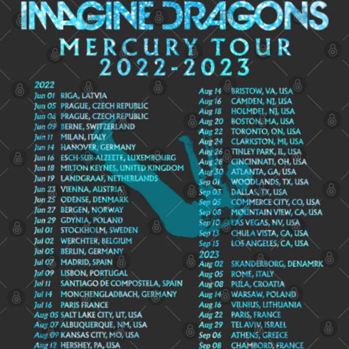 2023 Imagine Dragons Mercury World Tour Shirt, Imagine Dragons T Shirt 4