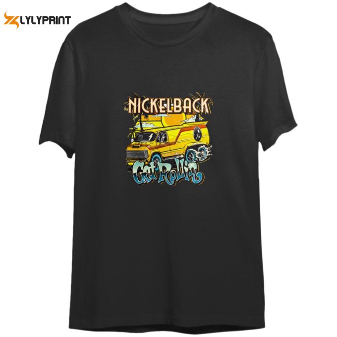 2023 Nickelback Band Concert Shirt, Nickelback Get Rollin' Tour 2023 Shirt 1