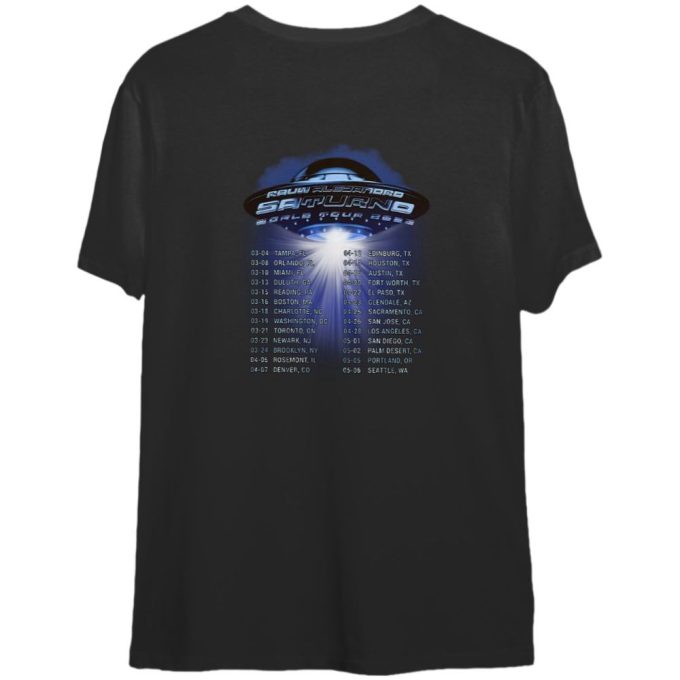 2023 Saturno Tour Rauw Alejandro Shirt - Official Rauw Alejandro Concert Merch 2