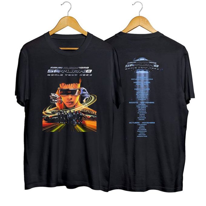 2023 Saturno Tour Rauw Alejandro Shirt - Rauw Alejandro World Tour 2023 T-Shirt 4