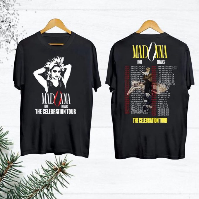 2024 Madonna The Celebration Tour T-Shirt, Madonna 90S Vintage Shirt 5