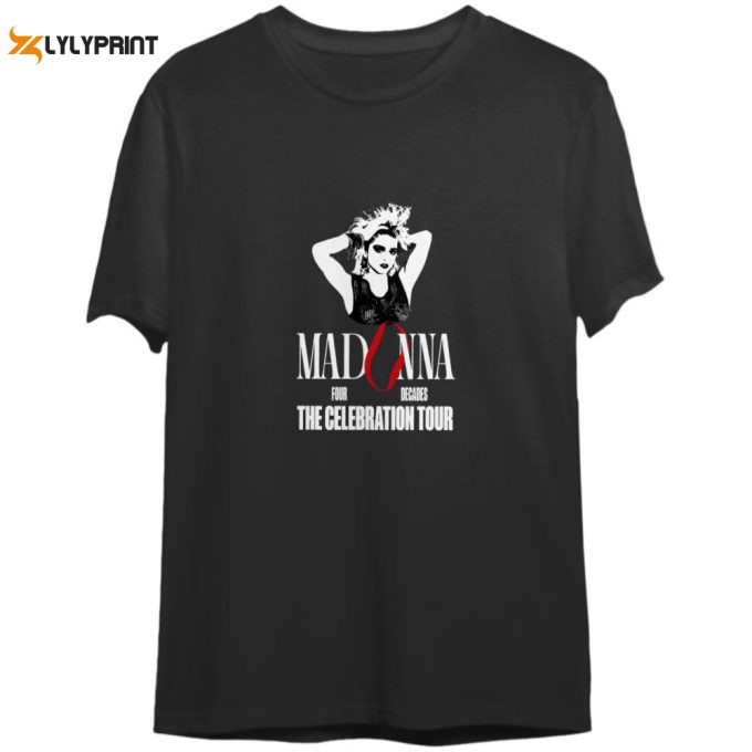 2024 Madonna The Celebration Tour T-Shirt, Madonna 90S Vintage Shirt 1