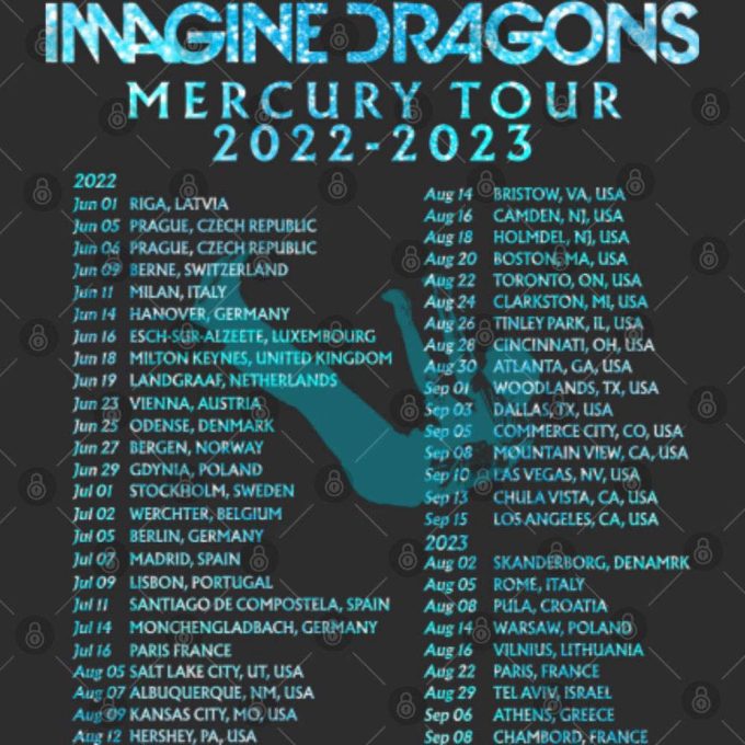 2024 Tour Imagine Dragons Mercury Tour 2022 2024, Imagine Dragons Shirt Gift For Men And Women 4