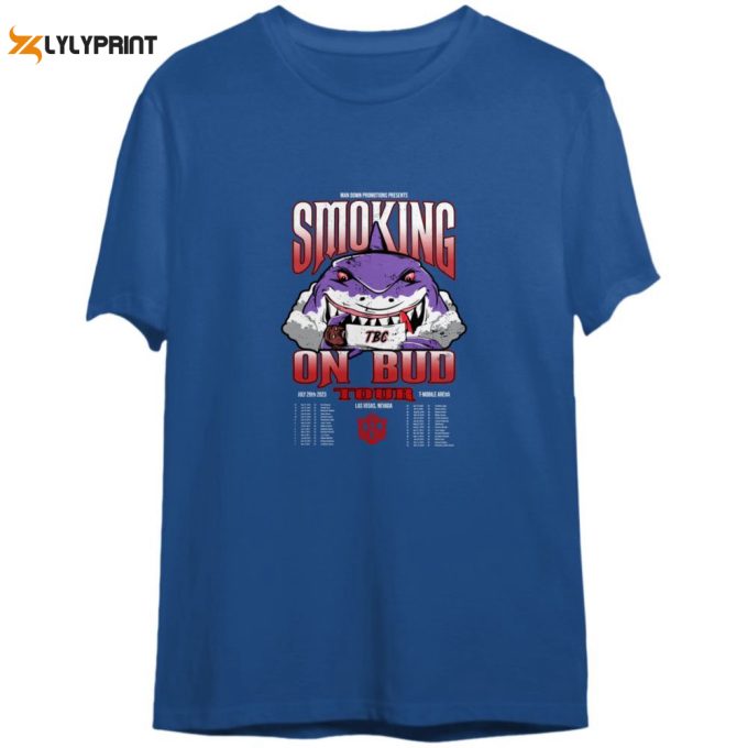 Exclusive 2Sides Errol Spence Jr Smoking On Bud Tour 2023 Tee 1