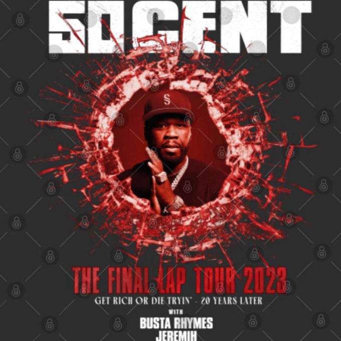 50 Cent Final Lap Concert Shirt - Official Fiftycent Tour 2023 Tee 3