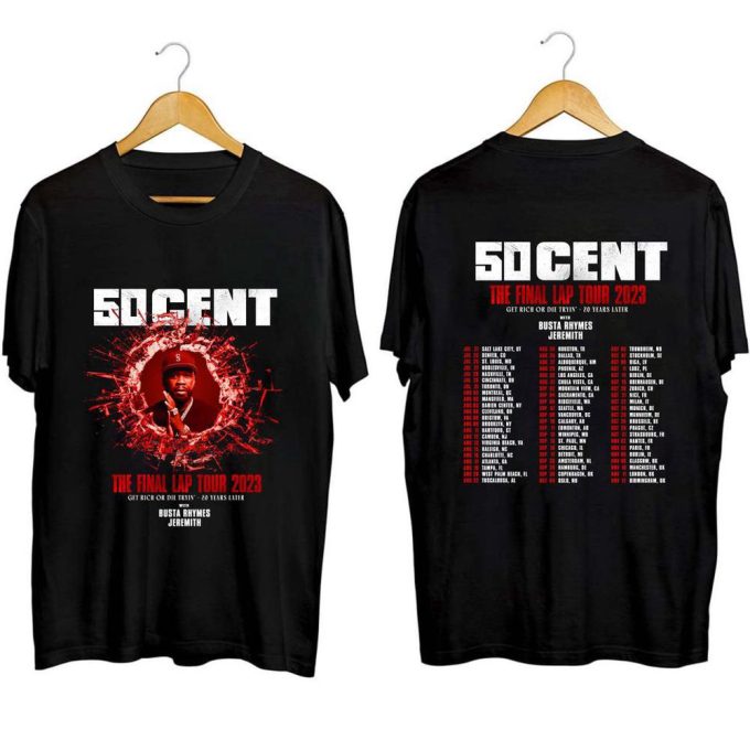 50 Cent Final Lap Concert Shirt - Official Fiftycent Tour 2023 Tee 5