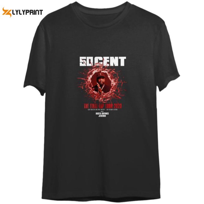 50 Cent Final Lap Concert Shirt - Official Fiftycent Tour 2023 Tee 1