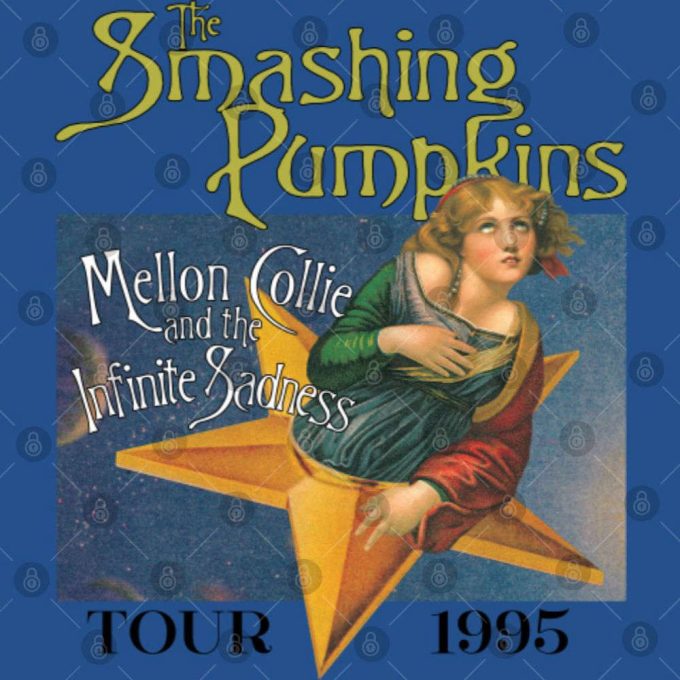 90'S Smashing Pumpkins Tour 1995 T-Shirt, Smashing Pumpkins T-Shirt 3