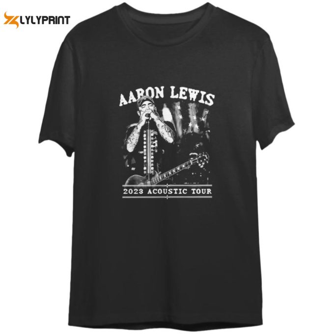 Aaron Lewis 2023 Acoustic Tour Tshirt: Exclusive Merchandise For Fans! 1