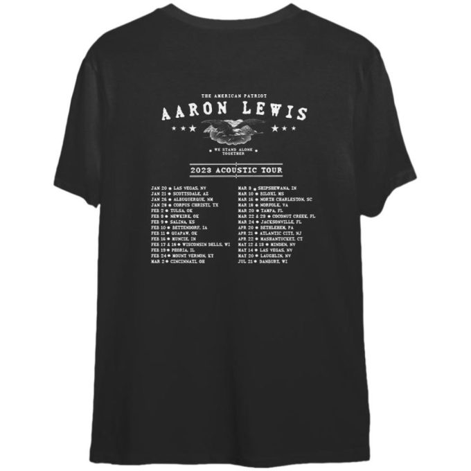 Aaron Lewis 2023 Acoustic Tour Tshirt: Exclusive Merchandise For Fans! 2